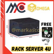 4U Wallmount Rack Single Door 4U Server Rack (FREE FAN & BOLT)
