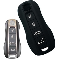 for Porsche Macan Cayenne Taycan Panamera 718 911 Silicone Car Key Case Key Shell Fob Cover