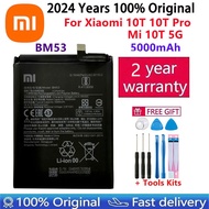 2024 Years Xiao mi 100% Original Phone Battery For Xiaomi Mi 10T 10T Pro 5000mAh BM53 High Qulity Re