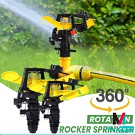 Degree Automatic Rotation Sprinkler Adjustable Rocker Arm Nozzle Garden Agricultural Irrigation Tool