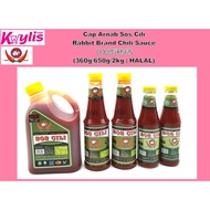 Cap Arnab Sos Cili \Rabbit Brand Chili Sauce\白兔牌辣椒酱 (360g\650g\2kg | HALAL)