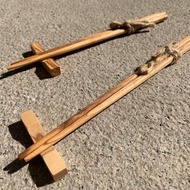 義大利Zen Forest橄欖木實木筷子筷架組