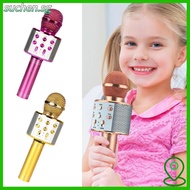 SUCHENSG Wireless Karaoke Microphone, With Speaker Reverb Sound Effects Voice Changing Microphone, U
