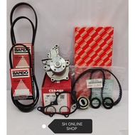 Timing Combo Kit Set+Fan Belt+Water Pump for Toyota Corolla AE92 16V 1.6 (1SET) '94ZA19'