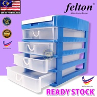 PlatMart - [READY STOCK] FELTON A4 Document 3&amp;4 Tiers House And Office Drawer Storage Box (RANDOM PICK COLOR)
