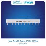 MATA Hager Rail Mcb Busbar Comb Mcb 3 Phase 63A 63 Ampere 24 Eyes - Kb363C