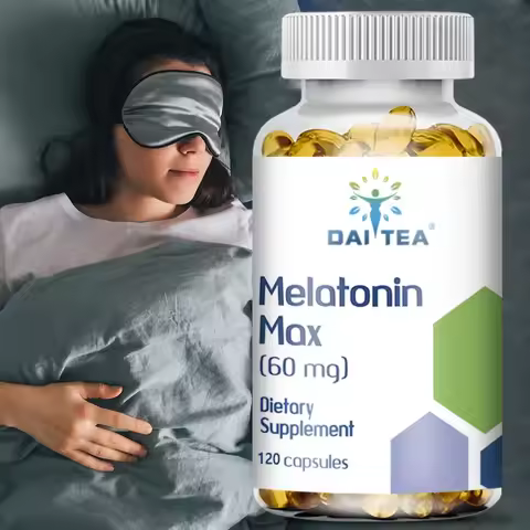 Melatonin Supplement, Natural Plant Extract, Relieves Nerve Stress, Promotes Sleep, Enhances Immunit