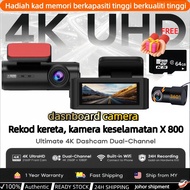 NEW X800 4K WIFI Dual-Channel Dashcam 2160P Front + 1080P Rear Dashcam WIFI Control 24-H Recording P