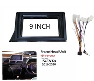Frame 7 inch / 9 inch / 10 inch Toyota Sienta 2016 Panel Head Unit