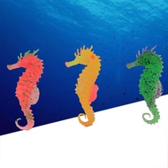 Silicone Artificial Aquarium Sea Horse Hippocampus Ornament Fish Tank Jellyfish Decor Decoration Pet