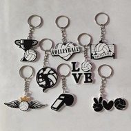 Volleyball Competition Key Ring Volleyball Whistle Trophy Wings Pendant Souvenir Key Ring Sports Key