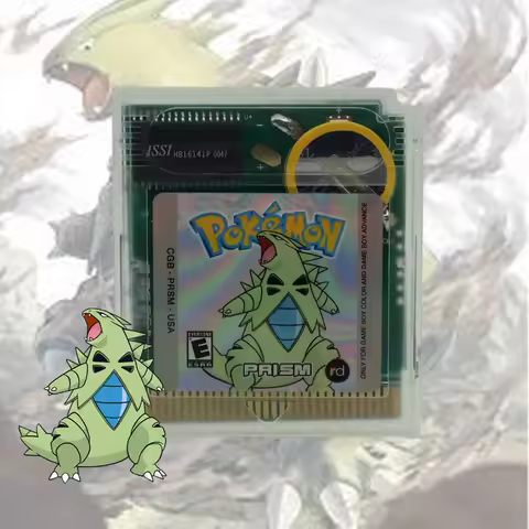 GBC Game Cartridge Pokemon Prism v0.95 High Quality Shell with Battery for GBC/GBA