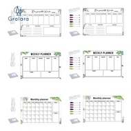 GRALARA Acrylic Dry Erase Board Planner Board College Supplies Reusable Weekly Planning Board for Re