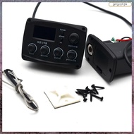 [L E U R] -17B Acoustic Guitar EQ Preamp with Digital Procedding Tuner 3 Band EQ Equalizer with Tune