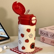 Red Apple Thermos Cup ins Girls High-Value 316 Stainless Steel Student Cute Portable Double Drinking