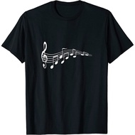 Musical Notes Music Dad Text In Treble Clef T-Shirt