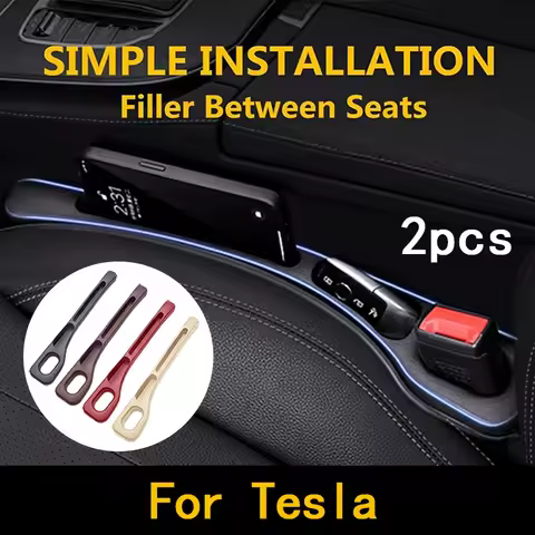 2Pcs For Tesla Model 3 Model S X Model Y Roadster SpaceX Cybertruck Car Seat Gap Filler Between Seat