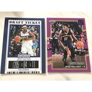 [LOT 2 MINT] JRUE HOLIDAY PRESS PROOF PURPLE/199 CONTENDERS BLUE FOIL NBA Cards BUCKS PELICANS