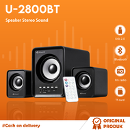 (FREE BUBBLEWRAP) Speaker Aktif Bluetooth Kisonli U-2800BT Bisa Radio TF-Card Flashdisk - Bluetooth