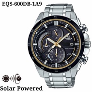 Jam Tangan Pria Merk Edifice All Stainless Steel Solar Powered EQS600D HGVH