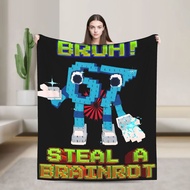 Bruh 67 Six Seven 6-7 Funny Brainrot Meme Blanket Warm Cozy Fluffy  Throw Blankets for Sofa 50x60 In