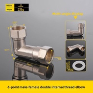 Copper Fitting with Internal and External Threads DN20 Elbow Tee with Double Internal Threads and Li