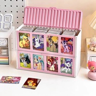 Pokemon Card Storage Box & Display | Large Capacity TCG Organiser | Stackable Storage Holder for MTG