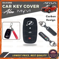 Perodua New Alza Myvi Ativa Facelift 2022 Car Key Cover Sarung Kunci Remote Casing Case Asesori Kere