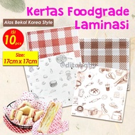 Food Grade Laminated Paper Viral Bekel Base/ Bread, Burger, Kebab, Crepes, Sushi, Tacos bento cake, 