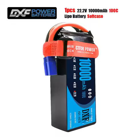 DXF 6S 22.2V 10000mAh Lipo Battery 15.2V 14.8V 11.1V 7.4V 4S 3S 2S 6500mAh 7000mAh 8000mAh 8400mAh 9