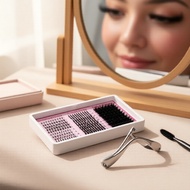 Full Set Dense Volume 15-Row Spiky Lashes: Top & Bottom Lashes Included