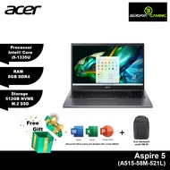 Acer Aspire 5 | A515-58M-521L | Intel® Core i5-1335U | 8GB | 512GB | Intel Iris Xe | W11 | 15.6'' FHD Laptop - Steel Gray