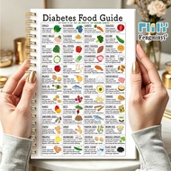 Diabetic Guide Spiral Notebook - 5.5x8.3 Inches 50-page Planning Journal With Labeled Food Chart, Sm