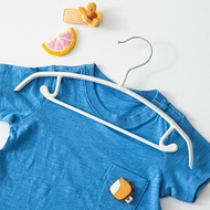 日本霜山 兒童款防滑無痕型多功能套裝衣架/褲架-15入