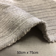 Light grey ribbed velvet fabric / kain diy cloth