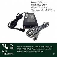 (ประกัน 18 เดือน) สายชาร์จ โน๊ตบุ๊ค Acer Aspire 7 A715-42G A715-75G 135W อะแดปเตอร์ สายไฟ มอก. acer0