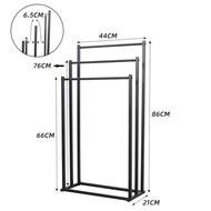 Light Luxury Towel Rack Stand | Durable 3-Tier Standing Rack for Towels & Clothes