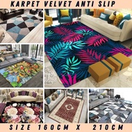 Carpet Velvet 3D 🔥Ready Stock🔥 for Home Deco / Karpet / Rugs / Carpet Murah / Kitchen Carpet / Karpe