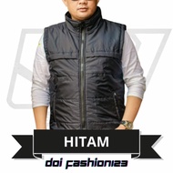 JAKET ROMPI PARASUT HIKING STAMVAN OUTDOOR lapisan Dakron kupluk - Vest polos pria motor