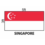 Singapore Flag 3x5ft, Bendera Singapore 3x5ft, Polyester