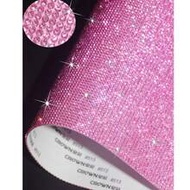 1pc Shiny Rhinestone Sticker, DIY Car Furniture Cup Frame Decor Sticker, Self-Adhesive Glitter Cryst