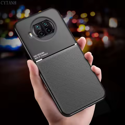 Car Magnetic Holder Case For Xiaomi Mi 10 T 10T Lite 5G M2007J17G Soft Silicone Shockproof Coque Cov