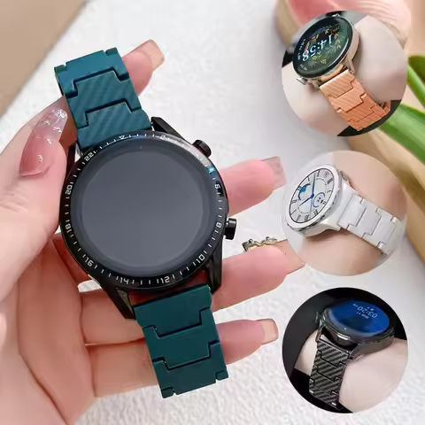Carbon Fiber Strap For Samsung Galaxy 4/5/6/7/4 classic/46mm/44mm/5pro 20mm 22mm Correa Bracelet hua