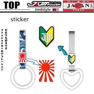 JDM style tsurikawa ring sticker for shop decoration