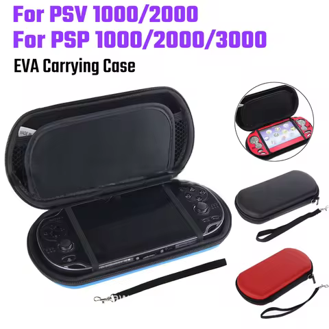 Hard Travel Pouch EVA Case Portable Carrying Bag with Strap for Sony PS Vita/Psvita 1000/psvita 2000