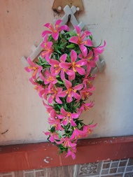bunga rambat kamboja/artificial bunga/bunga gantung plastik/bunga palsu/bunga rambat tempel dinding/bunga kamboja juntai/tanamanan hias gantung/tanaman gantung plastik