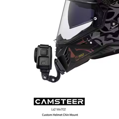 MX702 Premium Aluminum Chin Mount for LS2 Mx702 Helmet Universal Adjustable Holder for GoPro, DJI 5P