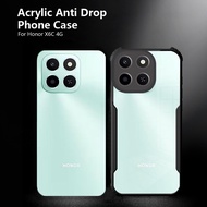 For Honor X6C X6B X6A X5B X7C X7B X7A Case Acrylic Clear Armor Shockproof Cover For Honor X6c X6c 6.