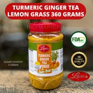 Lexie's Turmeric Ginger Tea Powder with Lemon Grass 360 grams