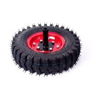 ☑♥ Tricycle Handheld Tractor Tire Rotary Tiller Micro Tiller Tire Chicken Cart Tire 500-8 Load Tire